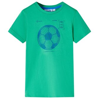 Kindershirt 116 groen 1