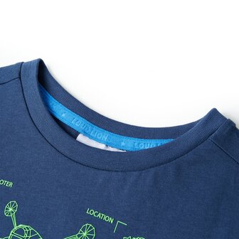 Kindershirt 104 donkerblauw 3