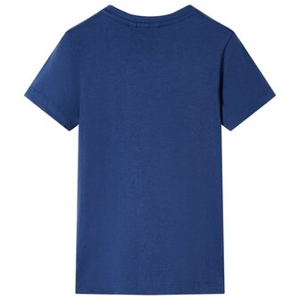 Kindershirt 128 donkerblauw 2