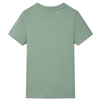 Kindershirt met korte mouwen 104 kakikleurig 2