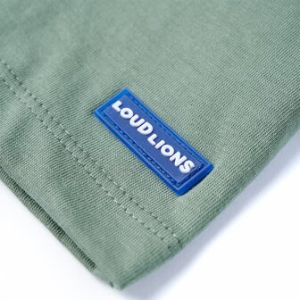 Kindershirt met korte mouwen 116 kakikleurig 5