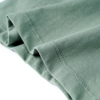 Kindershirt met korte mouwen 128 kakikleurig 6
