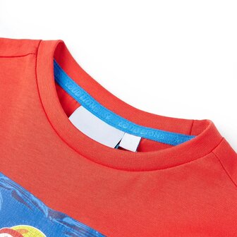 Kindershirt met korte mouwen 92 rood 3