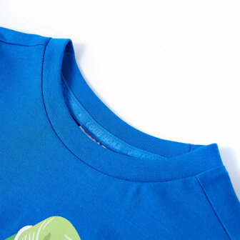 Kindershirt 140 felblauw 3