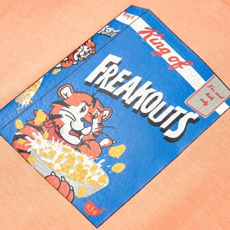 Kindershirt met korte mouwen 92 neonoranje 4