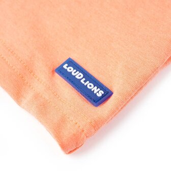 Kindershirt met korte mouwen 140 neonoranje 5