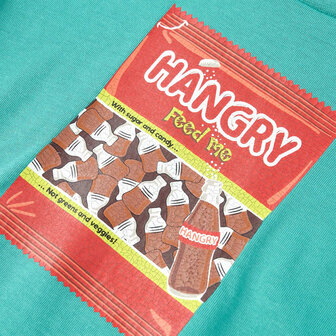 Kindershirt met korte mouwen 140 donkermintkleurig 4