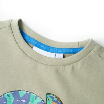 Kindershirt met korte mouwen 140 lichtkakikleurig 3