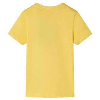 Kindershirt met korte mouwen 140 lichtokerkleurig 2