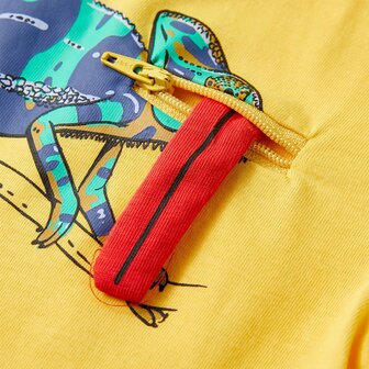 Kindershirt met korte mouwen 140 lichtokerkleurig 5