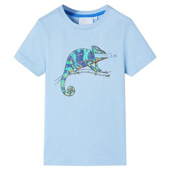 Kindershirt met korte mouwen 140 lichtblauw 1