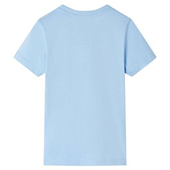 Kindershirt met korte mouwen 140 lichtblauw 2