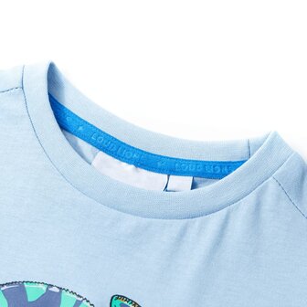 Kindershirt met korte mouwen 140 lichtblauw 3
