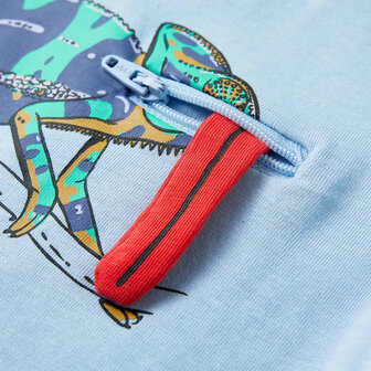 Kindershirt met korte mouwen 140 lichtblauw 5