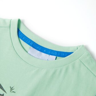 Kindershirt met korte mouwen 140 lichtgroen 3
