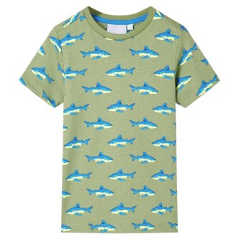 Kindershirt 92 lichtkakikleurig 1