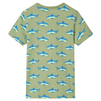 Kindershirt 92 lichtkakikleurig 2