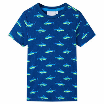 Kindershirt 92 donkerblauw 1