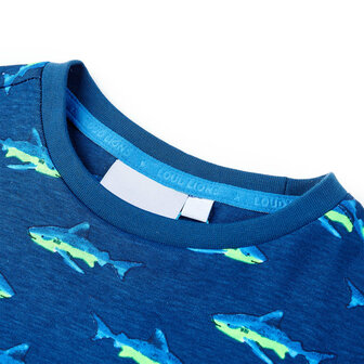 Kindershirt 92 donkerblauw 3