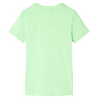 Kindershirt 140 neongroen 2