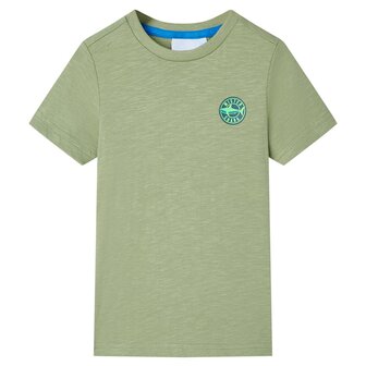 Kindershirt 128 lichtkakikleurig 1