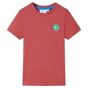 Kindershirt 92 paprikakleurig 1