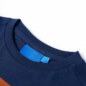 Kindershirt met lange mouwen 104 marineblauw 3