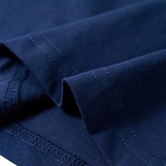 Kindershirt met lange mouwen 104 marineblauw 6