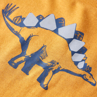 Kindershirt met lange mouwen 128 donkerokerkleurig 4