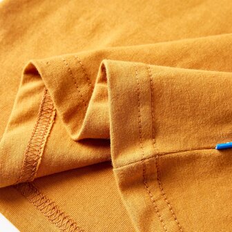 Kindershirt met lange mouwen 128 donkerokerkleurig 6