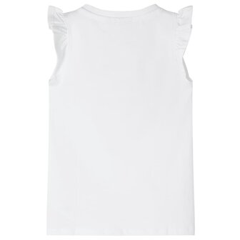 Kindershirt met mouwen met ruches 92 wit 2