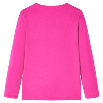 Kindershirt met lange mouwen 104 donkerroze 2