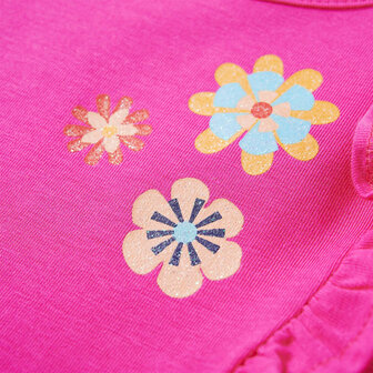 Kindershirt met lange mouwen 128 donkerroze 4