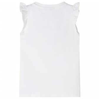 Kindershirt met mouwen met ruches 140 wit 2