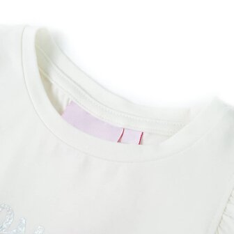 Kindershirt met mouwen met ruches 140 wit 3