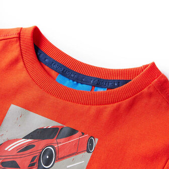 Kindershirt met lange mouwen 128 felroranje 3