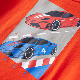 Kindershirt met lange mouwen 128 felroranje 4