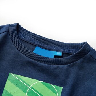 Kindershirt met lange mouwen 92 marineblauw 3