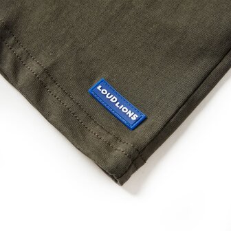 Kindershirt met lange mouwen 128 kakikleurig 5