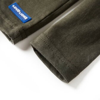 Kindershirt met lange mouwen 140 kakikleurig 6