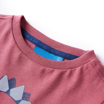 Kindershirt met lange mouwen 116 donkerrood 3