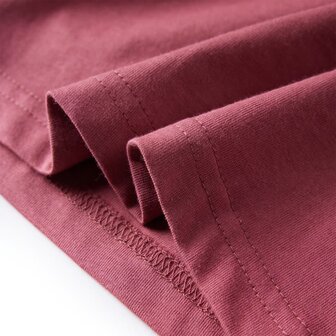 Kindershirt met lange mouwen 116 donkerrood 6