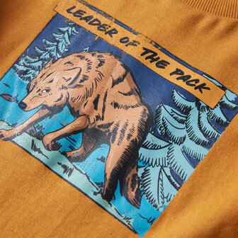 Kindershirt met lange mouwen 104 donkerokerkleurig 4