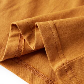 Kindershirt met lange mouwen 104 donkerokerkleurig 6