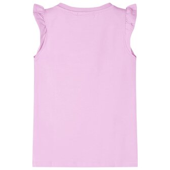 Kindershirt met ruches aan de mouwen 128 lila 2