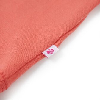 Kindershirt met ruches aan de mouwen 92 koraalkleurig 6