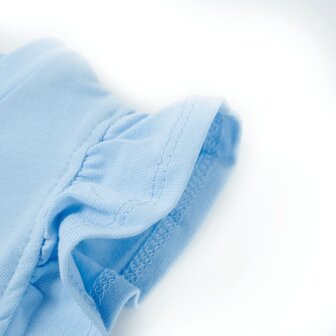 Kindershirt met ruches aan de mouwen 104 lichtblauw 5