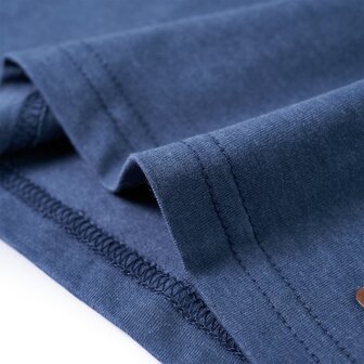 Kindershirt met lange mouwen 140 gem&ecirc;leerd blauw 6