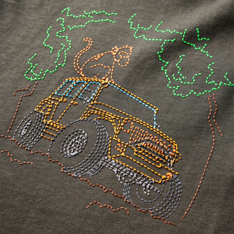 Kindershirt met lange mouwen 116 kakikleurig 4