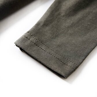 Kindershirt met lange mouwen 116 kakikleurig 6